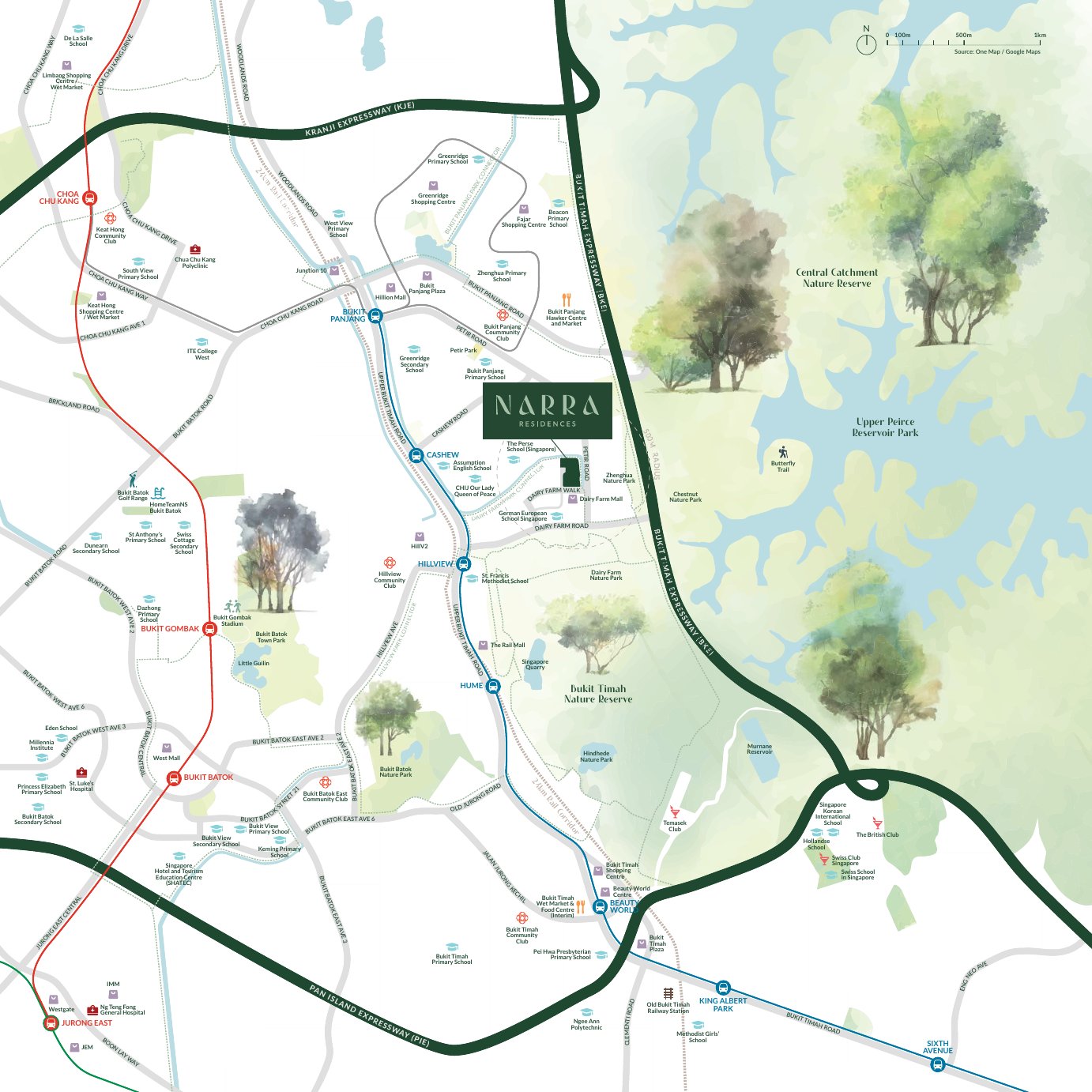 Narra Residences location map