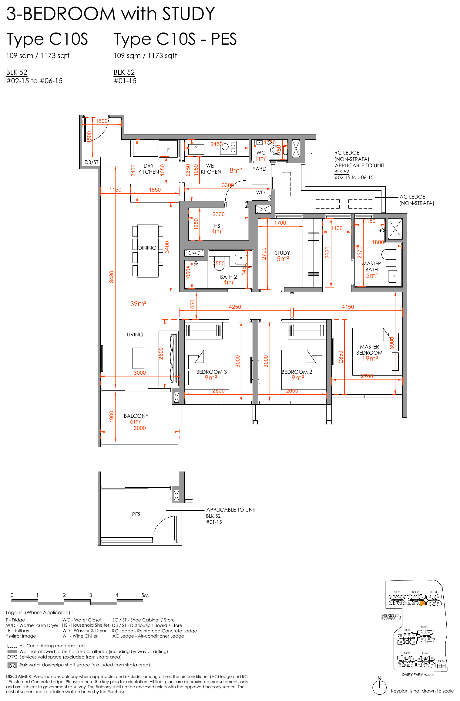 3-Bedroom Premium with Study, Type C10S
