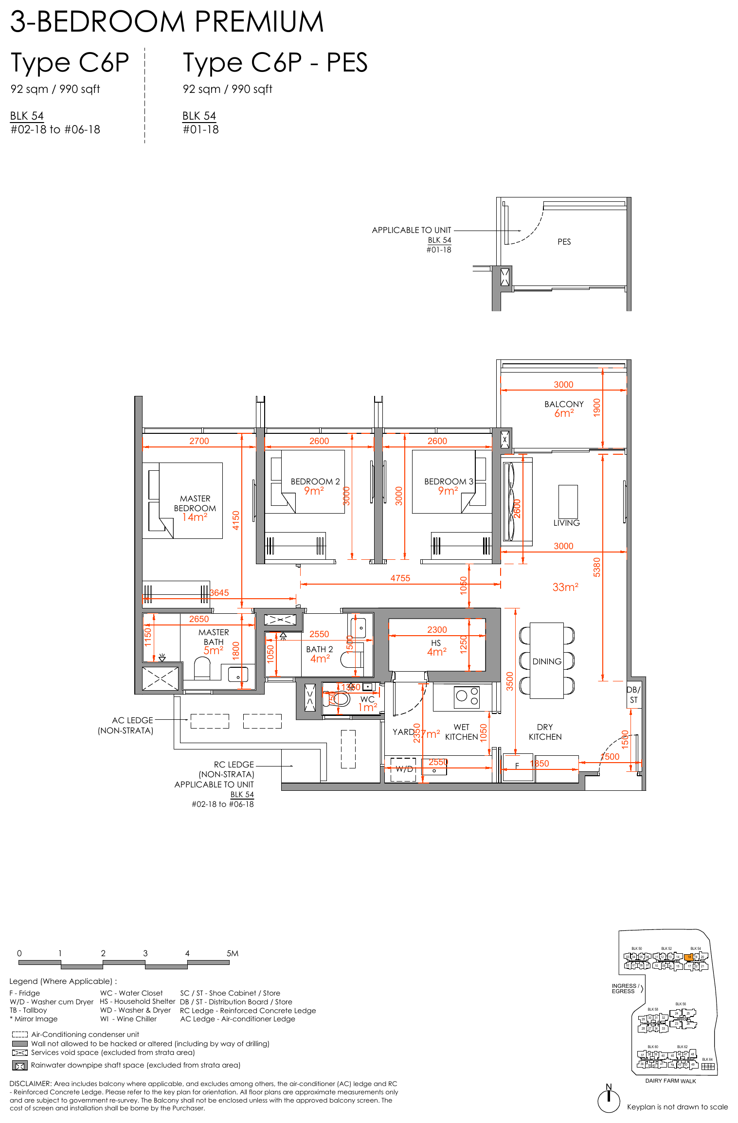 3-Bedroom Premium, Type C6P